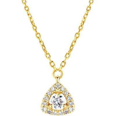 Savicki Náhrdelník žlté zlato, diamanty SAVFAN36338WHT
