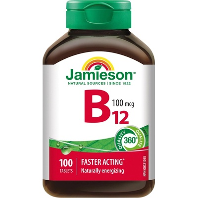 Jamieson Vitamin B12 methylkobalamin 100mcg 100 tablet