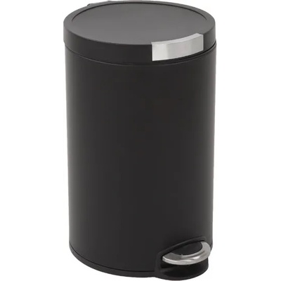 EKO-Europe Кош за отпадъци EKO ARTISTIC с педал (12 л) - черен (EKO 922512 - Matt black)