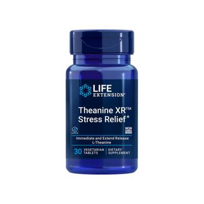 Life Extension Theanine XR™ Stress Relief 30 ks, tablety, 400 mg