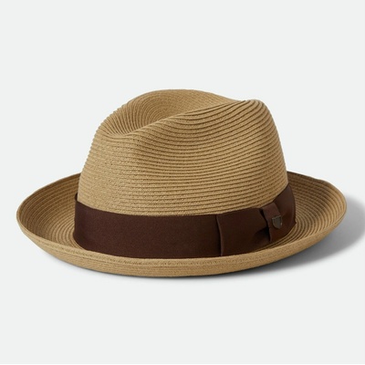 Brixton Horton Cb Packable Fedora Dark Tan/Light Brown