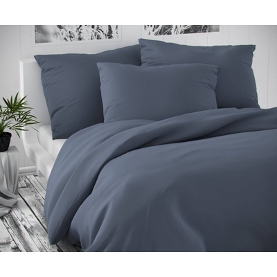 Kvalitex satén obliečky Luxury Collection tmavo sive 140x220 70x90