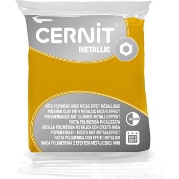 Cernit Polymer Clay Metallic Полимерна глина Yellow 56 g (CE0870056700C)