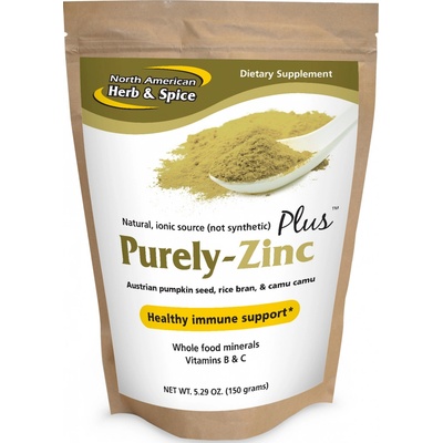 North American Herb & Spice Wholefood zinek Purely ZINC Plus 150 g