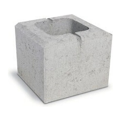 Semmelrock Rivago plotový systém polovičný prvok 20x20x16 cm sivý 668210598
