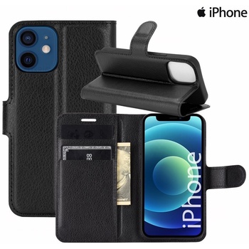 Púzdro Luxria Wallet Book iPhone - Otváracie s priehradkami Čierne Iphone: 14 Pro Max