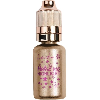 Lovely Хайлайтър капки Make Me Highlight, N02 Gold, 17 ml