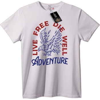 NOONEBRAND Тениска Приключенски орел - XS, White