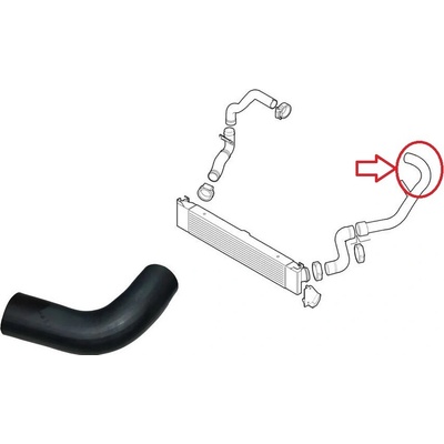 Hadice plnícího vzduchu Fiat Ducato od 2006 2,3 od turba do intercooleru 1340767080