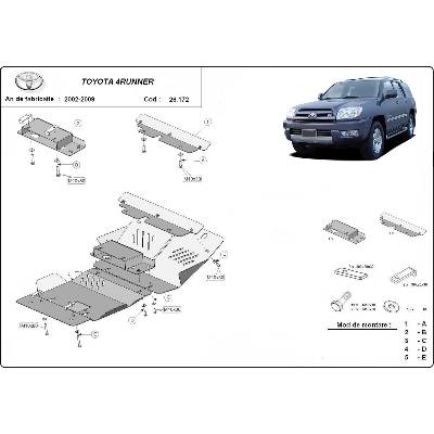 Scut Motor - Румъния Метална кора под двигател toyota land cruiser j120 от 2002 до 2009 (73841)