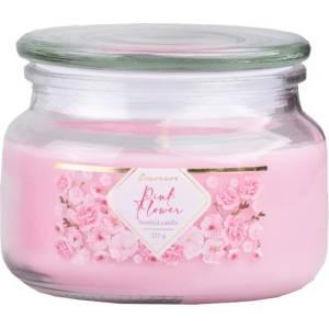 Z - TRADE s. r. o Z - TRADE s. r. o. Ароматна свещ Emocio Glass със стъклен капак Pink Flower 100x79 мм