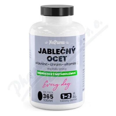 MedPharma Jablečný ocet vláknina chrom vit.C 365 tablet