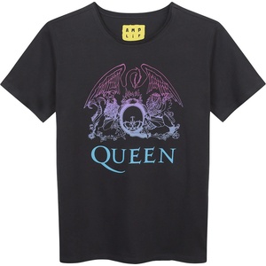 AMPLIFIED детска тениска queen - ombre crest - въглен - amplified - zav866m02