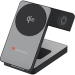 Verbatim Bъншна батерия /power bank/ Verbatim Foldable 3-in-1 Qi2, 10 000mAh, сива, 1x USB-C, магнитно безжично зареждане Qi2 (32295)