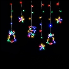 Entac záves svetelný 135 LED farebné zvončeky 12ks