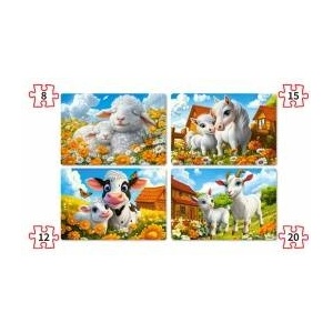 Castorland Loving Animals 4in1 puzzle B-041060
