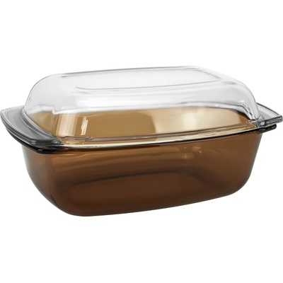 TERMISIL WOL-Тенджера правоъгълна 5.7L Smoked glass с прозрачен капак (PNSP570B) (0112353)