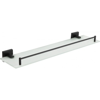 Mexen Rufo висяща стъклена етажерка, черна - 7050937-70 (7050937-70)