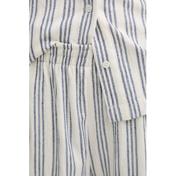 Samsoe Samsoe Къс панталон Samsoe Samsoe SAKAJA в бяло с десен с висока талия F25200035 (F25200035)