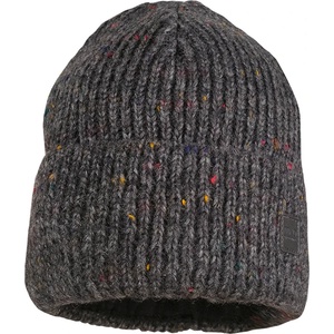 maximo Зимна шапка (beanie) maximo Girl's Beanie with Effect Yarn Jersey Lining and Turn-up Beanie - Carbon Melange - размер 55-57 cm (904-2928-0212)