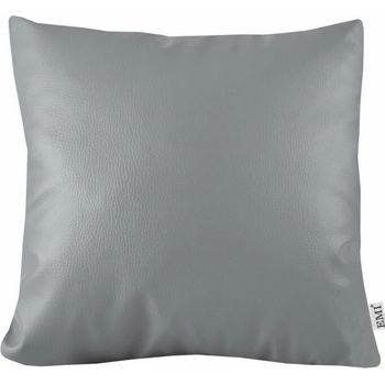 EMI sivý ekokoža Vankúš 40x40