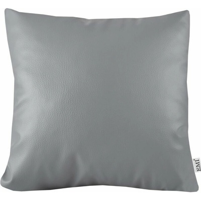EMI sivý ekokoža Vankúš 40x40