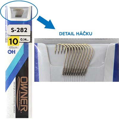 OWNER Návazce na plavanou S-282 vel.10 65cm 0,14mm