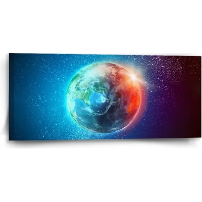 Sablio Obraz Zem vo Vesmíre - 110x50 cm
