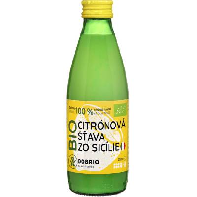 Dobrio Citrónová šťava zo Sicílie bio 250 ml