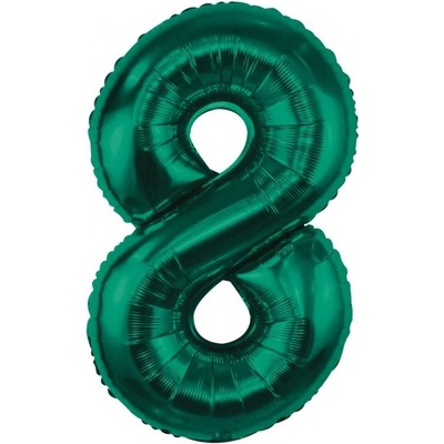 Godan Балон от фолио цифра 8 тъмнозелен 85 см
