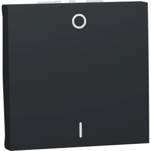 Schneider Electric SE Двуполюсен ключ 16А 2 мод. цвят Антрацит Unica - NU326254 (NU326254)