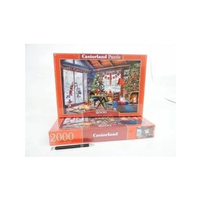 Castorland Puzzle 2000 Świąteczna Chata CASTOR