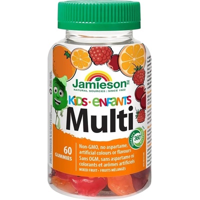 Jamieson Желирани мултивитамини за деца, 60 дражета, Jamieson