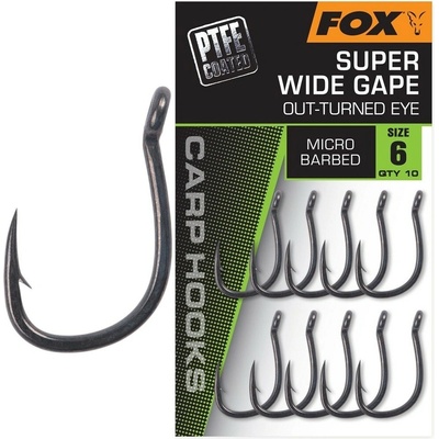 Fox Háčiky Super Wide Gape Out-Turned Eye 10 ks Veľ. 5