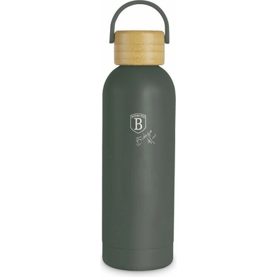 Berlingerhaus termoska nerez s bambusovým víčkem 500 ml Matte Green