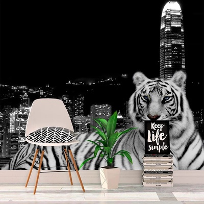 Sablio Tapeta Mestský tiger, rozmery 208x125 cm