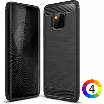 Image 1 of Huawei Mate 20 Pro Удароустойчив Carbon Fiber Калъф и Протектор