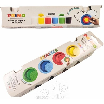 Barvy na textil PRIMO sada 6 x 25 ml
