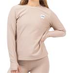 Eivy Дамска долна блуза с дълъг ръкав Eivy Women's Versa Loose Fit Rib Top Longsleeve - Sand - размер XL (114-3623-0316)
