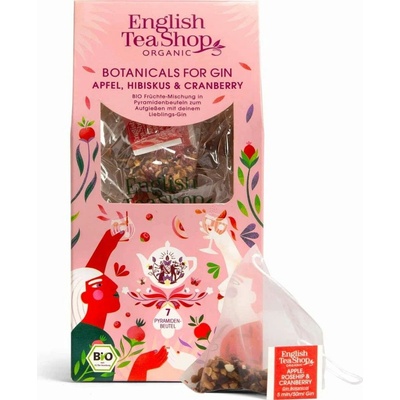English Tea Shop GIN BOTANICALS Apple Roseship & Cranberry 7 pyramidek
