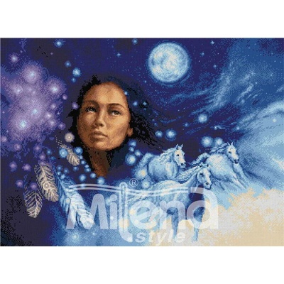 Milena Style Лунен сън - гоблен със схема конци Ariadna 1: 1