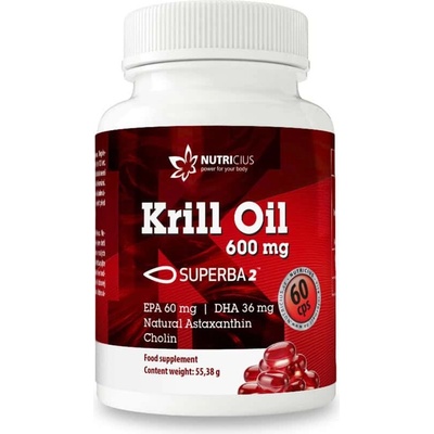 Nutricius Krill oil 600 mg Superba2 60 kapslí