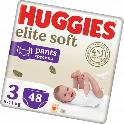 HUGGIES 2x Elite Soft Pants 3 6-11 kg 48 ks