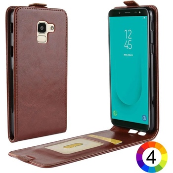 Image 1 of Samsung Galaxy J6 (2018) Flip3 Кожен Калъф и Скрийн Протектор