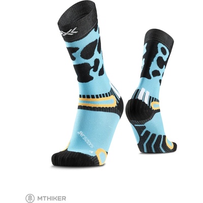 X-BIONIC Hike Discover Crew punchy blue frog