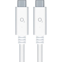 O2 197760 USB-C x USB-C, 1,2m, bílý