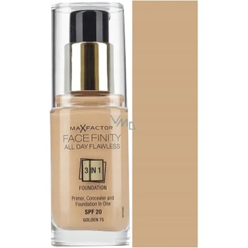 Max Factor Facefinity All Day Flawless SPF20 tekutý make-up s uv ochranou N75 Golden 30 ml