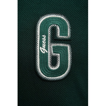 GUESS Суичър Guess HARRIS мъжки в зелено с апликация M5BQ18 K0552 (M5BQ18.K0552)