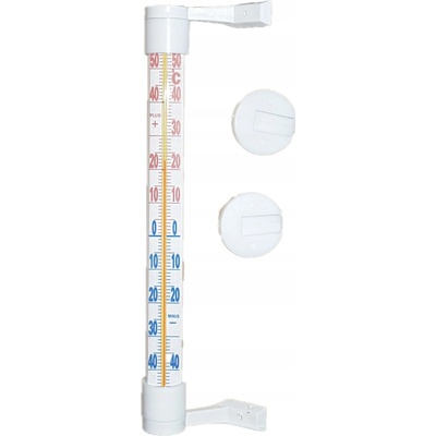 MAKRO - Teplomer vonkajší okenný biely 23x2,6cm