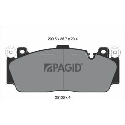 Sada brzdových platničiek kotúčovej brzdy PAGID T3140N
